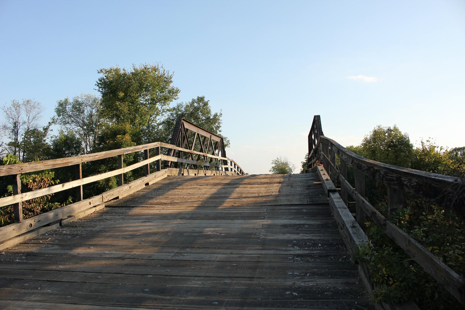 Looking south